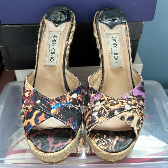 Jimmy Choo Phyllis Floral Wedge Slide 
Size 41 - Picture 1 of 7